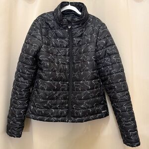 KERRITS Kids Winter Whinnies Quilted Coat - Equestrian Riding Apparel Black XL